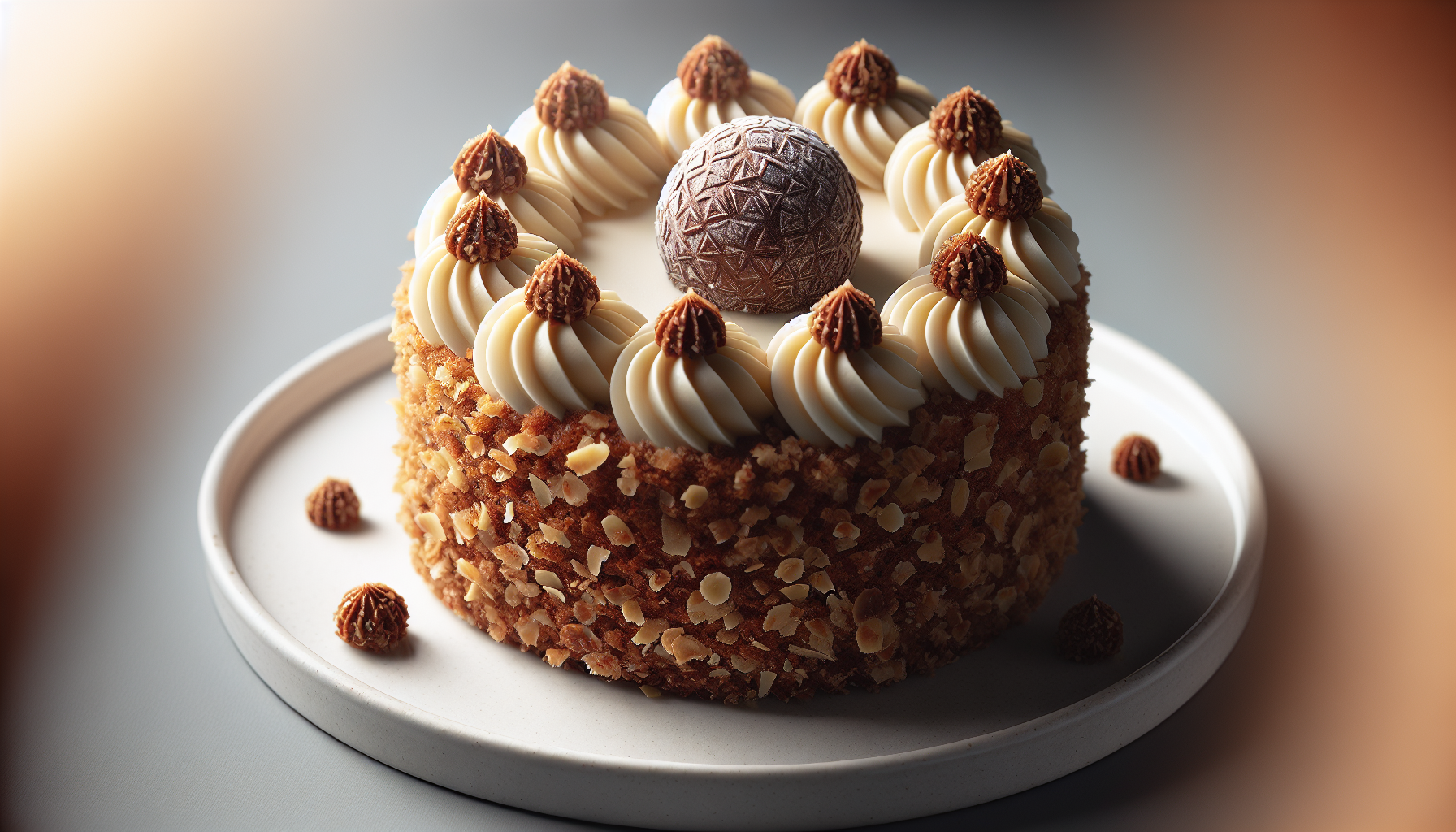 Variação de bolo de cenoura fofinho com cobertura de brigadeiro
