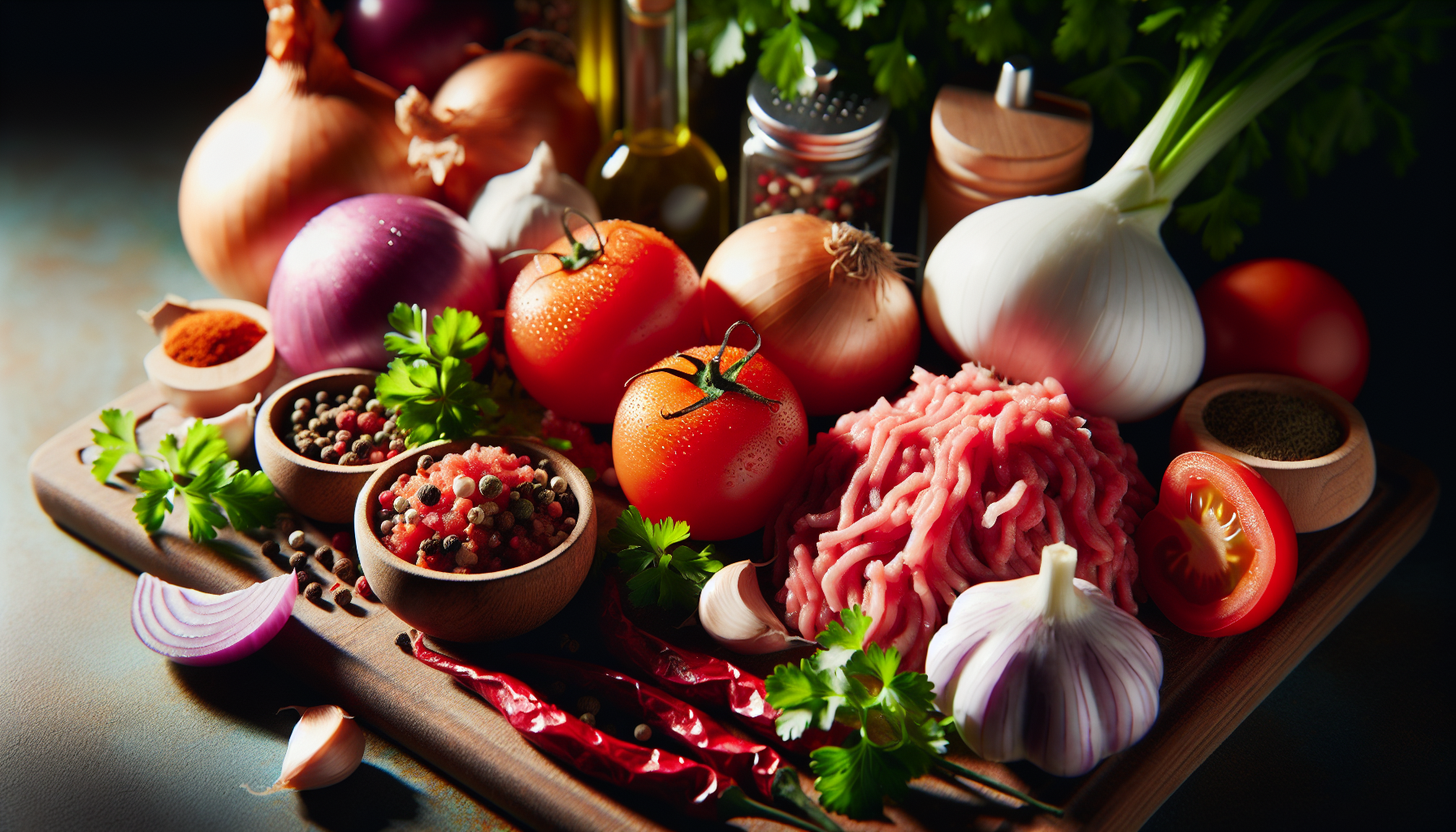 Ingredientes frescos para preparar mounjaro de pobre receita em close-up