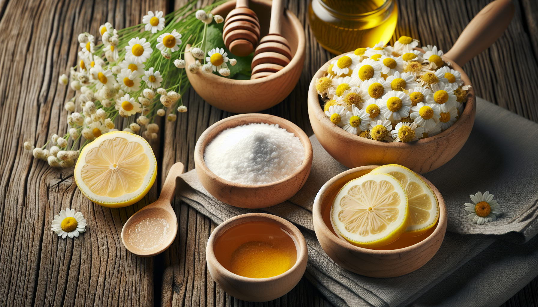 Ingredientes naturais para receita de descoloração de pelos na gravidez