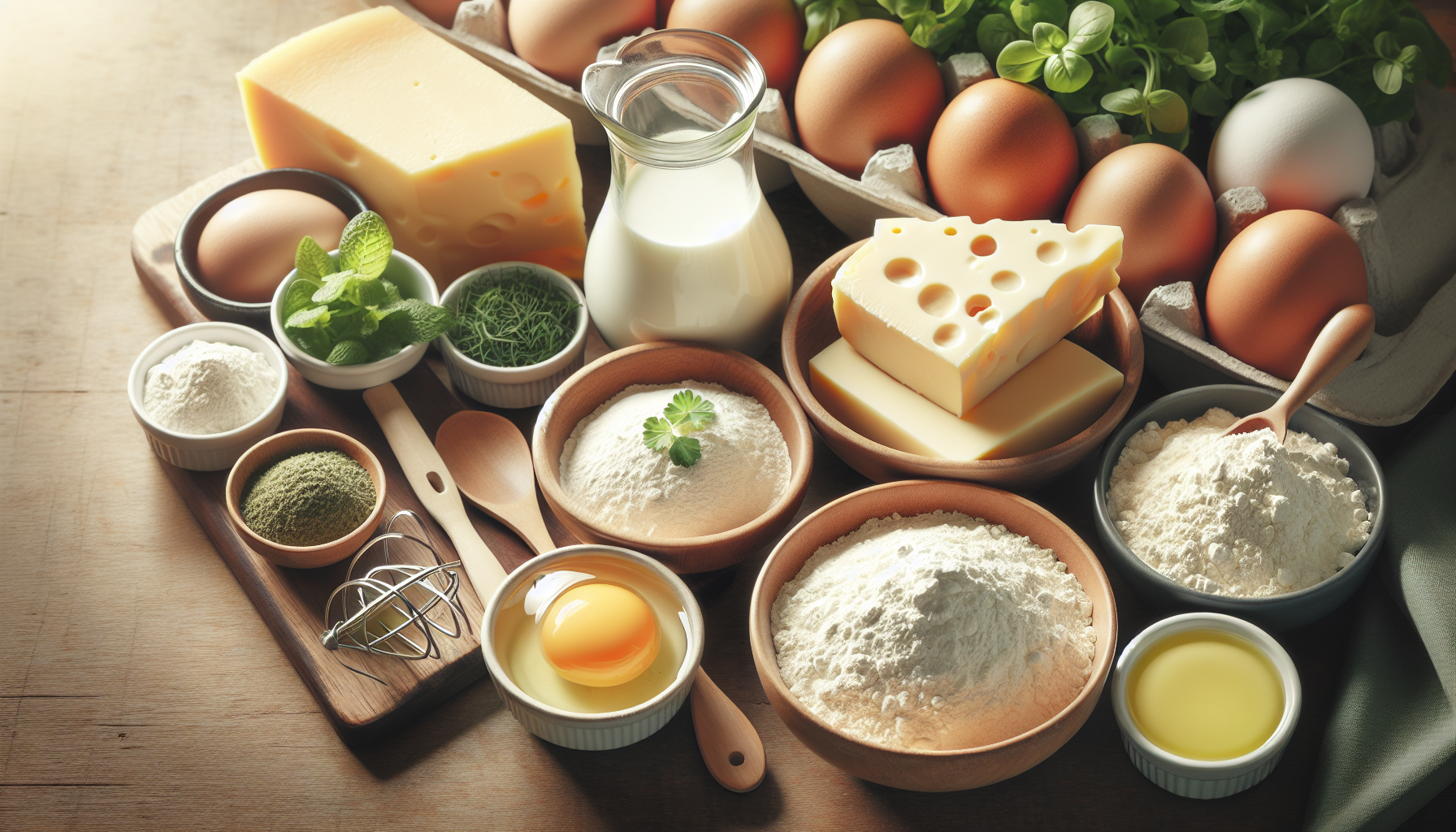 ingredientes frescos para torta de liquidificador em close-up