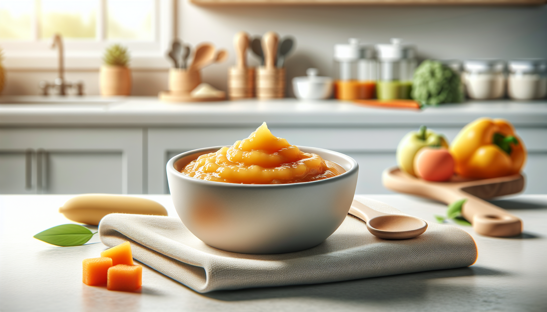 Papinha nutritiva para bebê de 9 meses pronta para servir