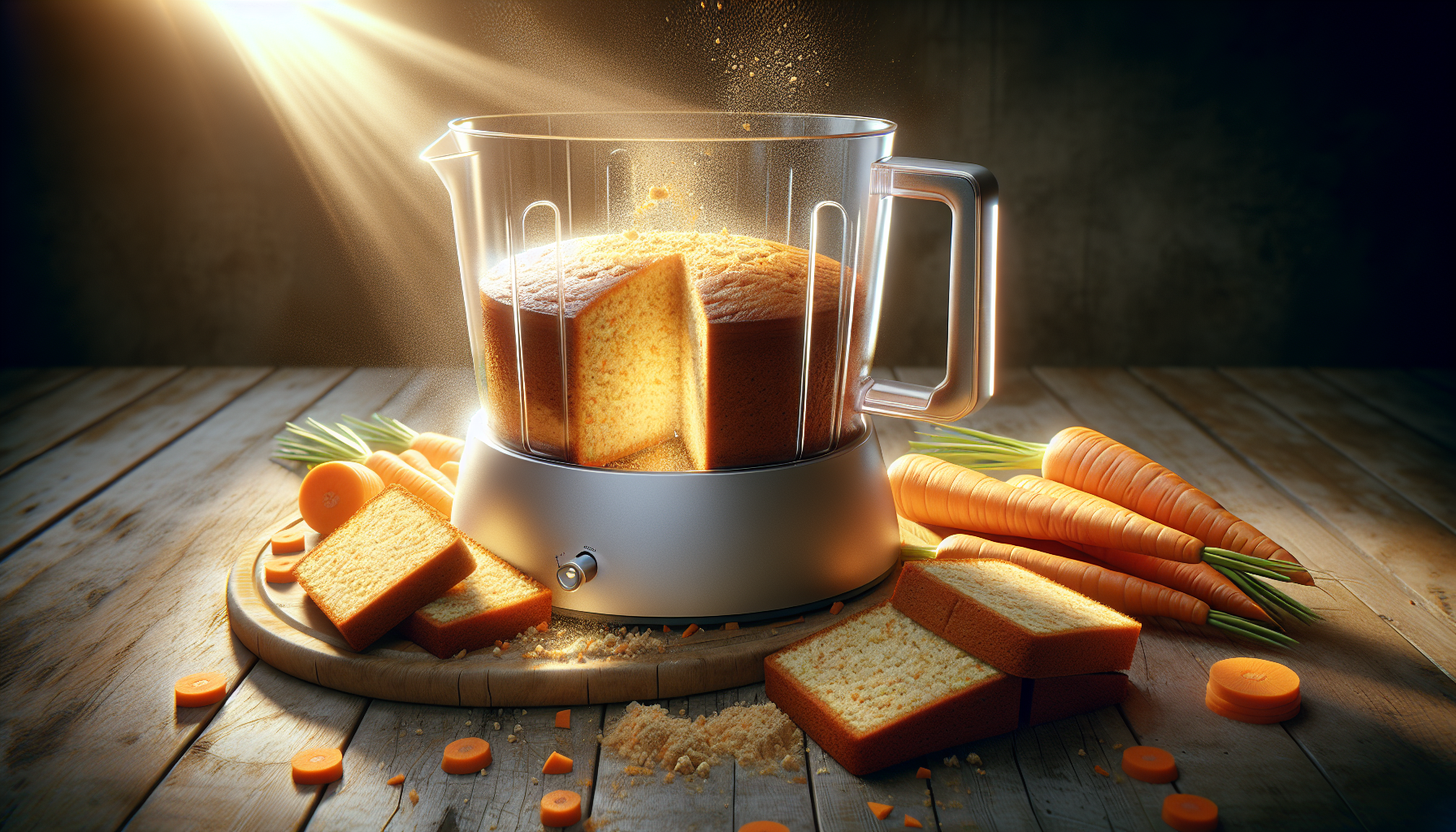 Bolo de cenoura de liquidificador pronto, fofinho e dourado