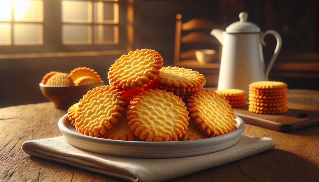 Biscoito de polvilho crocante pronto para servir