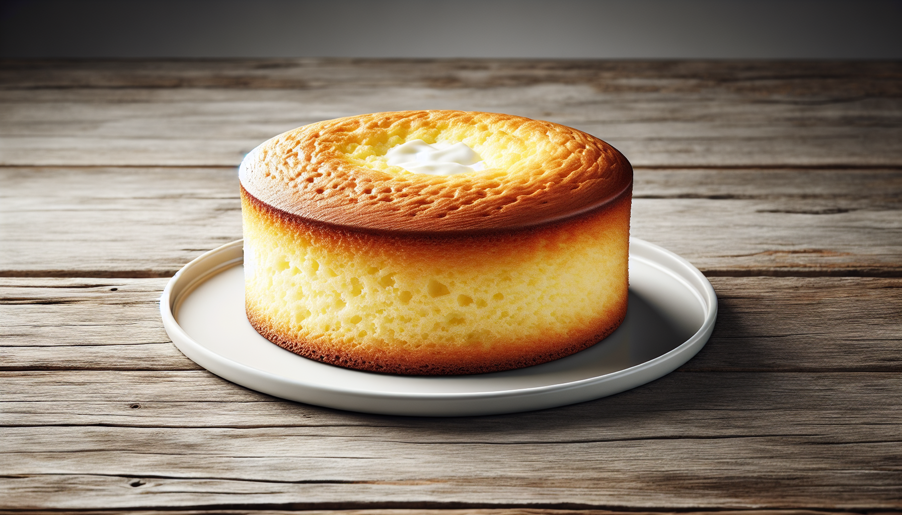 Bolo de leite caseiro pronto, macio e dourado