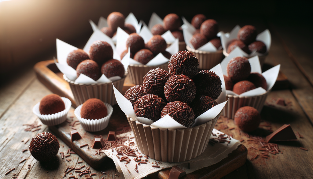 Brigadeiro para enrolar pronto servido em forminhas