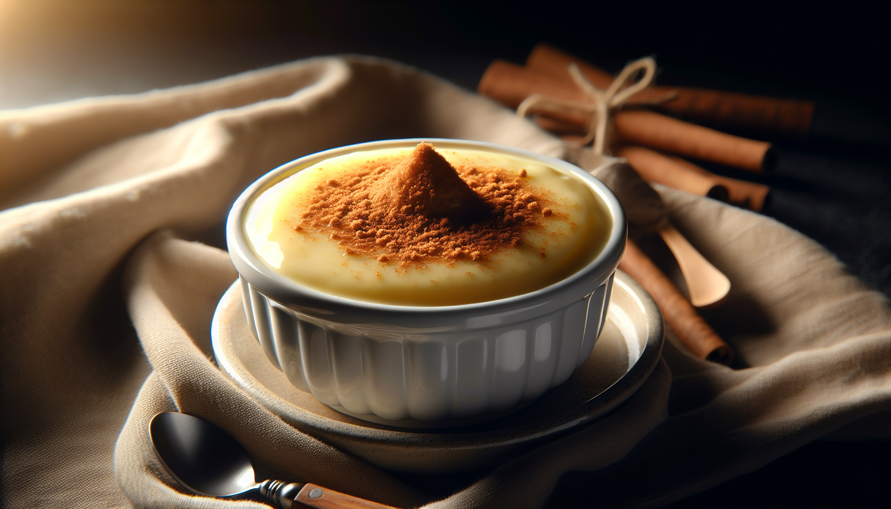 Receita de canjica doce tradicional pronta, cremosa e apetitosa servida em tigela branca