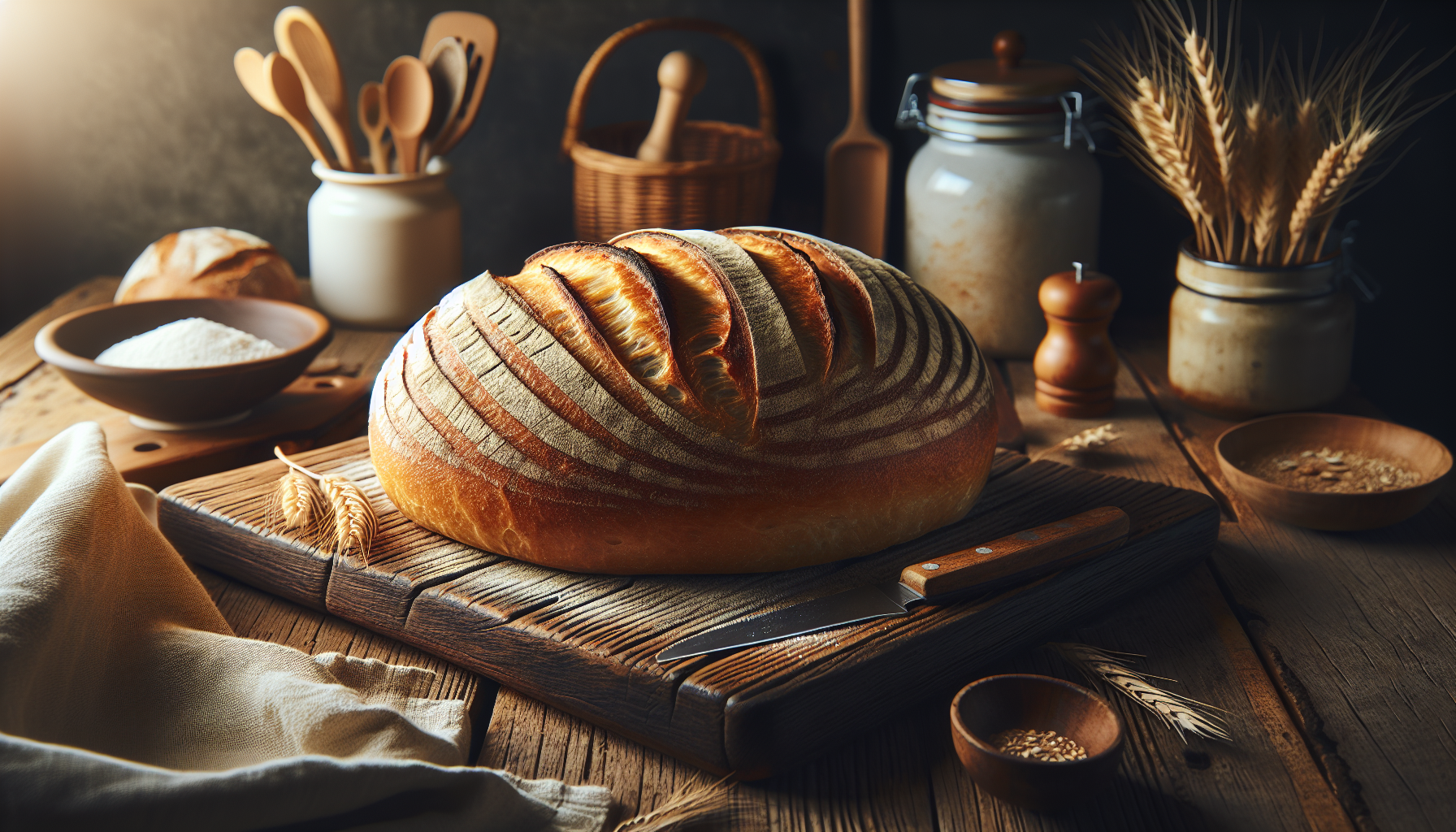 Pão caseiro fácil e rápido pronto para servir